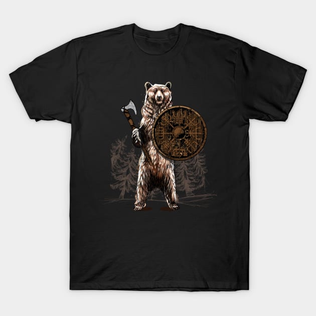 Viking Bear Warrior Odin Berserker Vikings Norse Mythology T-Shirt by Blink_Imprints10